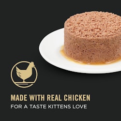 Made with real chicken for a taste kittens love