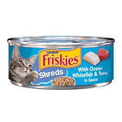 Alimento húmedo para gatos Friskies Tiras con pescado blanco marino y atún en salsa