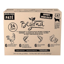 Beyond Grain Free Paté Cat Variety Pack, Chicken, Cod, Salmon & Trout Recipes