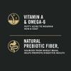 Vitamin A & Omega-6 fatty acids to nourish skin & coat. Natural prebiotic fiber, sourced from wheat bran, helps promote digestive health.
