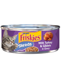 Alimento húmedo para gatos adultos Friskies Tiras con pavo y menudos en salsa preparada con jugo de cocción