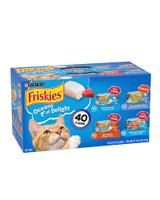 Paquete variado de 40 unidades de alimento húmedo para gatos Friskies Oceans of Delight