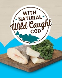 with natural wild caught cod