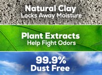 Características de la arena Tidy Cats Naturally Strong