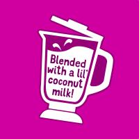 Blended with a lil’ coconut milk!  