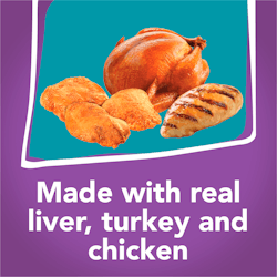 Made with real liver turkey and chicken