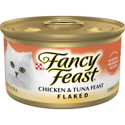 Fancy Feast Flaked Chicken and Tuna Canned Cat Food Fancy Feast Flaked Chicken and Tuna Canned Cat Food