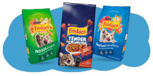 Friskies Dry Cat Food bags