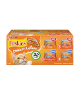 Friskies Chicken Lovers Wet Cat Food Variety Pack 32 Count