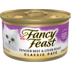 Fancy Feast Classic Paté Tender Beef & Liver Feast Gourmet Wet Cat Food