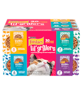 Paquete variado de 30 unidades de complemento de alimento para gatos Friskies Lil' Grillers