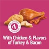 With Chicken & Flavors of Turkey & Bacon