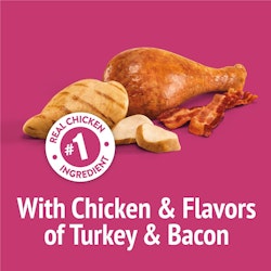 With Chicken & Flavors of Turkey & Bacon