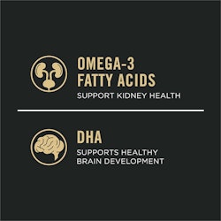 Omega-3 Fatty Acids support kidney health, DHA supports healthy brain development
