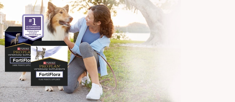 Woman with dog