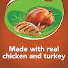 Made with real chicken and turkey