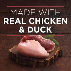 Made with real chicken & duck