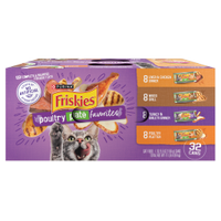 Friskies Poultry Pate Favorites Wet Cat Food Variety Pack 32 Count