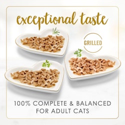 Nutrición 100 % completa y equilibrada para gatos adultos