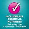 Incluye todos los nutrientes esenciales que favorecen la salud de los gatos adultos