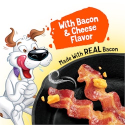 with bacon & cheese flavor