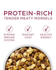 Protein-rich tender meaty morsels. Strong immune system, radiant coat, healthy energy