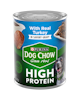 Dog chow high protein wet food in savory gravy with turkey