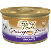 Alimento húmedo <i>gourmet</i> para gatos Purina Fancy Feast Gravy Lovers sabor a pollo y res en salsa preparada con jugo de cocción