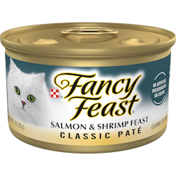 Fancy Feast Classic Paté Salmon & Shrimp Feast Gourmet Wet Cat Food