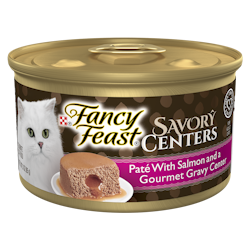 Fancy Feast® Savory Centers Paté with Salmon and a Gourmet Gravy Center Wet Cat Food