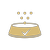 icon dog kibble round