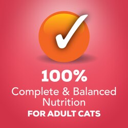 100% complete and balanced nutrition for cats