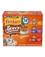 Friskies Gravy Sensations Poultry Pouches Wet Cat Food 12 Ct Variety Pack 