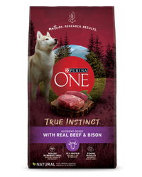 true instinct with real beef & bison