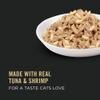 Made with real tuna & shrimp for a taste cats love