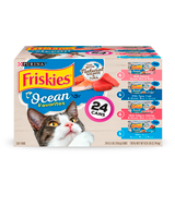 Friskies Ocean Favorites Wet Cat Food 24 Count Variety Pack