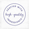 Crafted with real high-quality ingredients