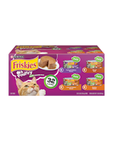 Friskies Poultry Pate Favorites Wet Cat Food Variety Pack 32 Count
