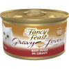 Alimento húmedo <i>gourmet</i> para gatos Purina Fancy Feast Gravy Lovers sabor a res en salsa preparada con jugo de cocción
