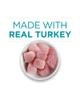 Elaborado con carne real de pavo