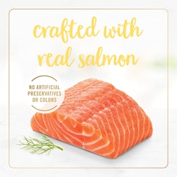Crafted with real salmon