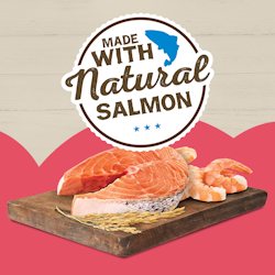 Made with natural salmon