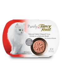 Fancy Feast® Natural Flaked Skipjack Tuna Wet Cat Food in a Delicate Broth