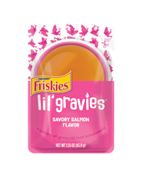 Friskies Lil' Gravies Savory Salmon Flavor Gravy Wet Cat Food Complement & Topper