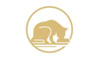 Cat eating circle icon