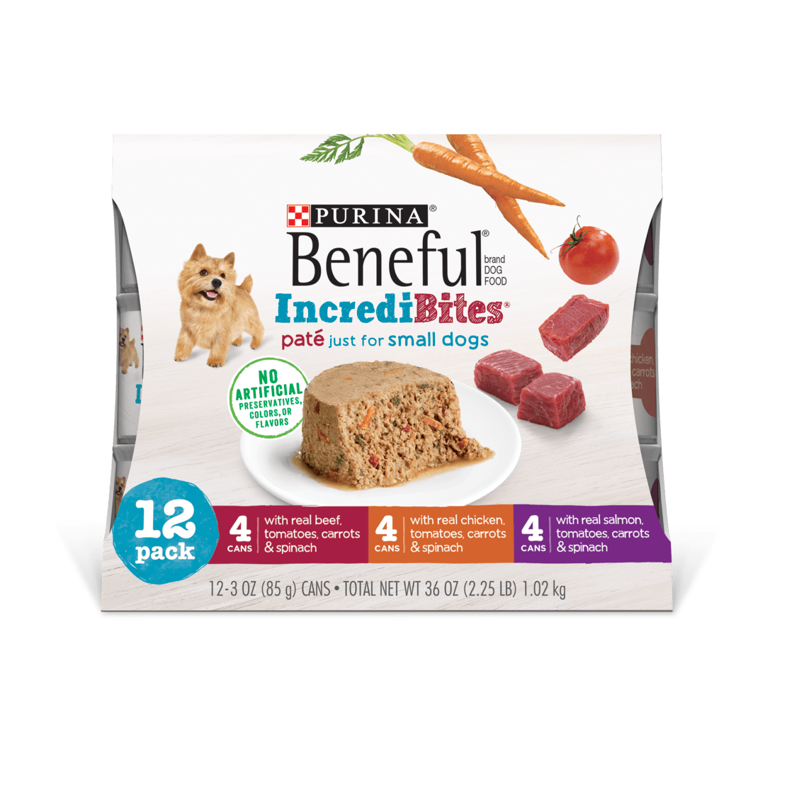 Beneful IncrediBites Pate Wet Small Dog Food Variety 12 Pk Purina US
