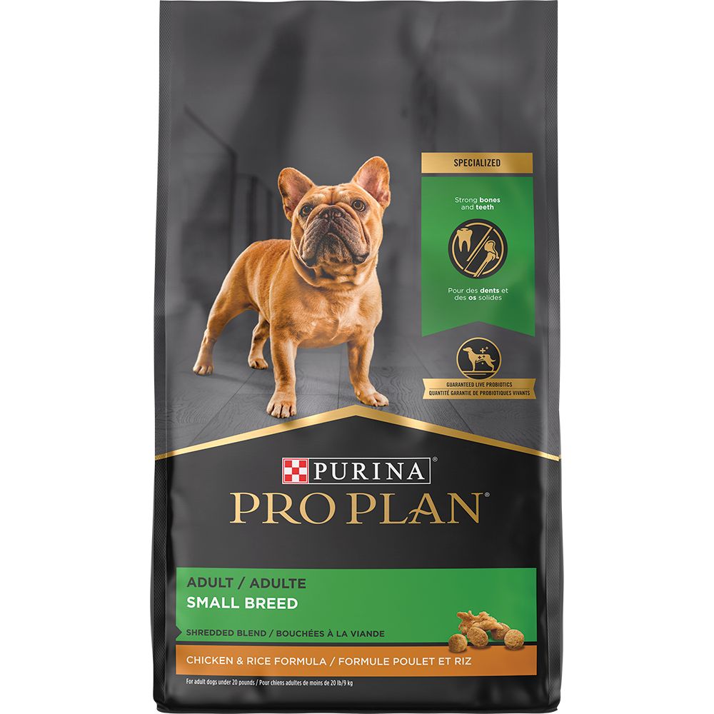 Pro Plan Shredded Small Breed Chicken Probiotic Dog Food Purina