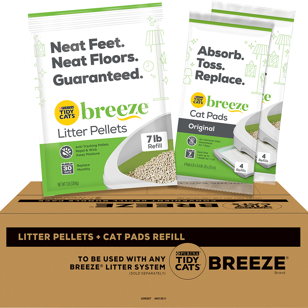 Tidy Cats Breeze Pads Pellets Cat Litter Refill Purina US