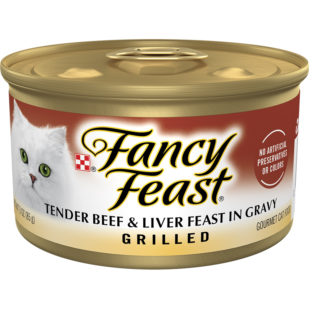 Fancy Feast Grilled Beef and Liver Canned Cat Food Fancy Feast Grilled Beef and Liver Canned Cat Food