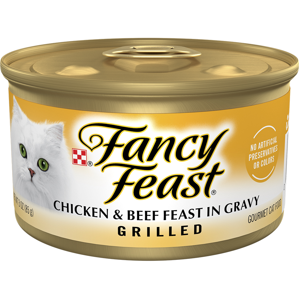 Fancy Feast Grilled Chicken and Beef Canned Cat Food Fancy Feast Grilled Chicken and Beef Canned Cat Food